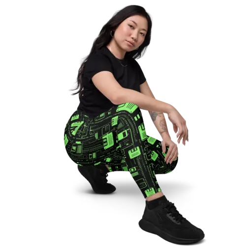 Neon Archive on a Leggings with Pockets