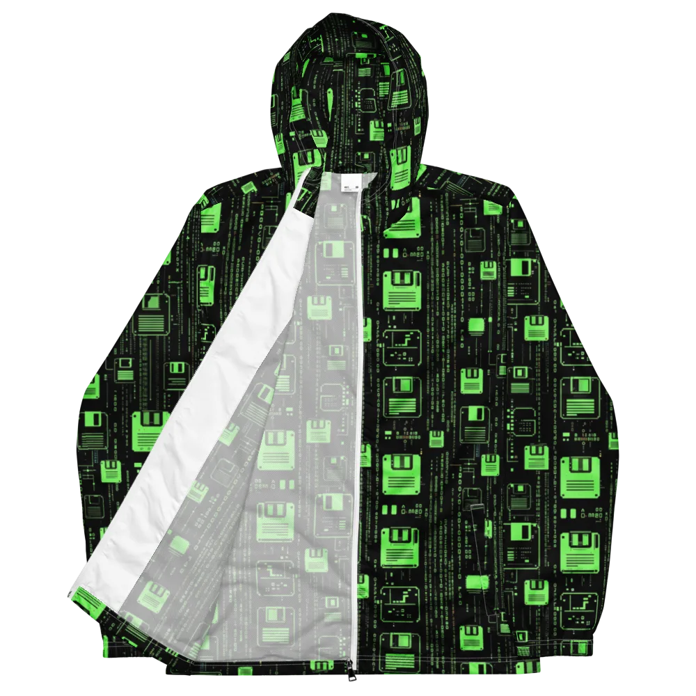 Neon Archive on Men's Windbreaker — Front