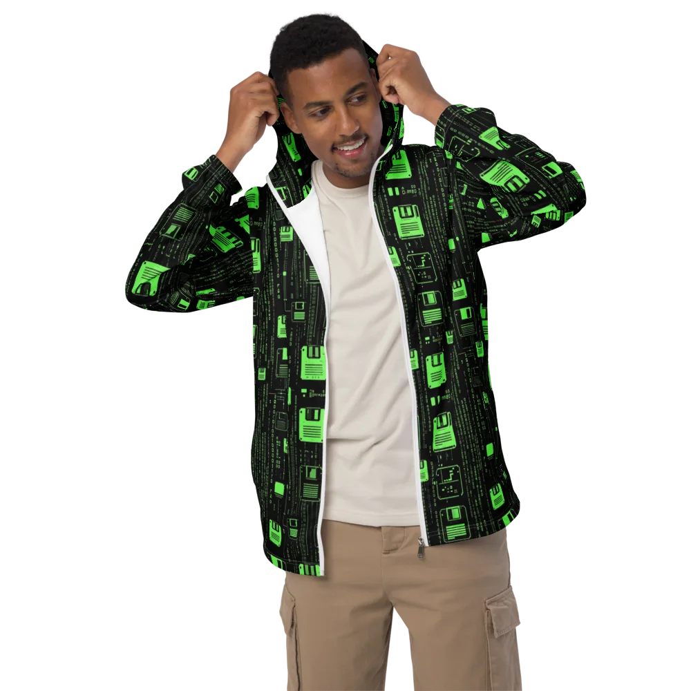 Neon Archive on Men's Windbreaker — Front