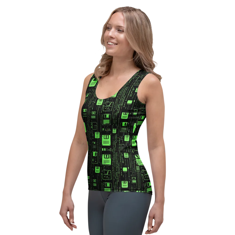 Neon Archive on Women's Tank Top — Left Front