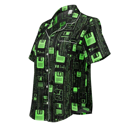 Neon Archive on a Women's Short Sleeve Pajama Top