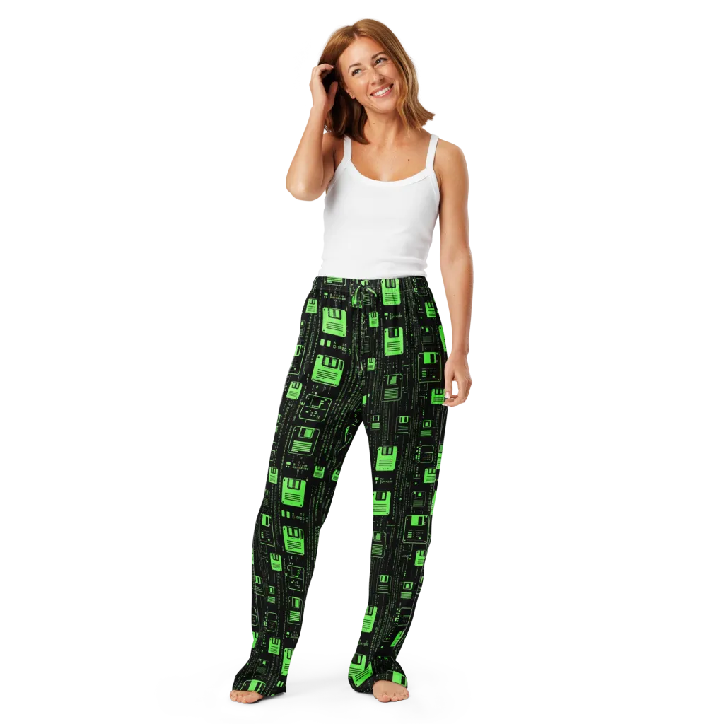 Neon Archive on Women's Pajama Pants — Front