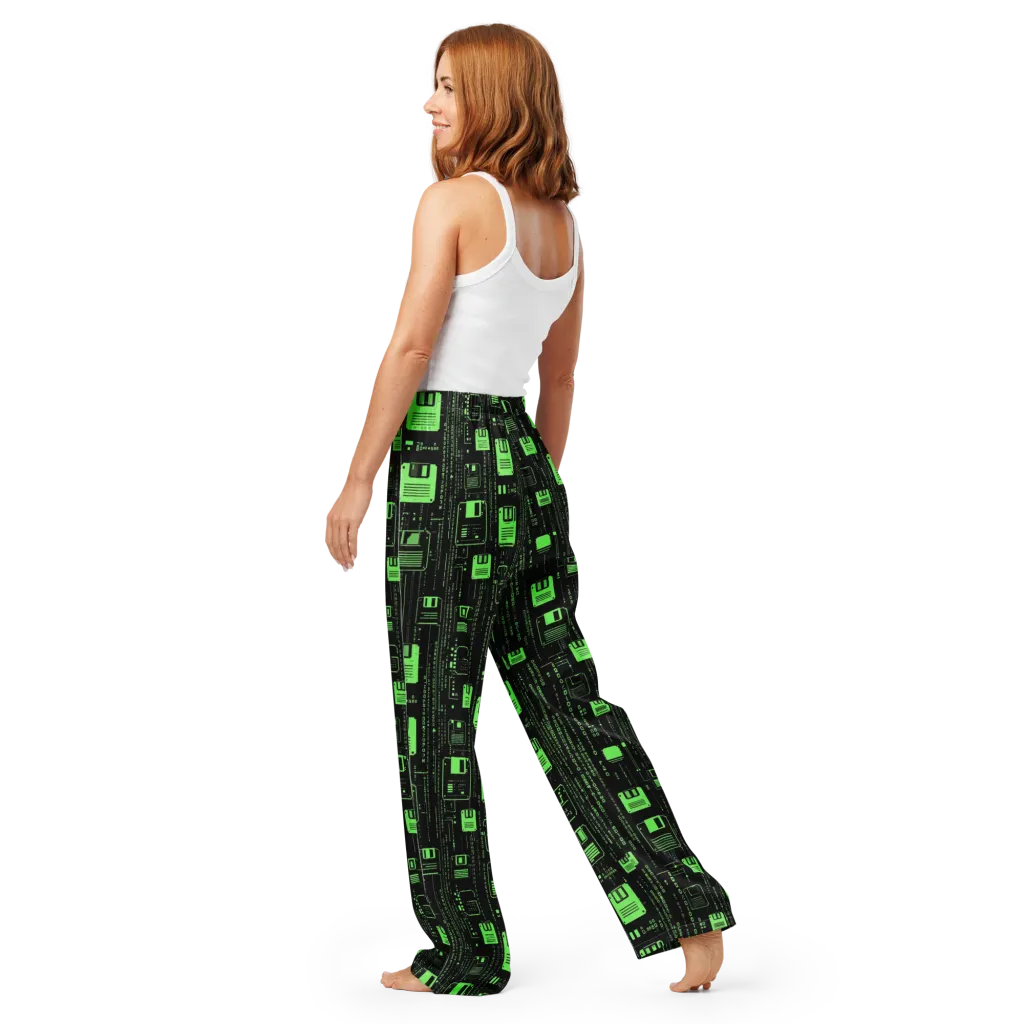 Neon Archive on Women's Pajama Pants — Back