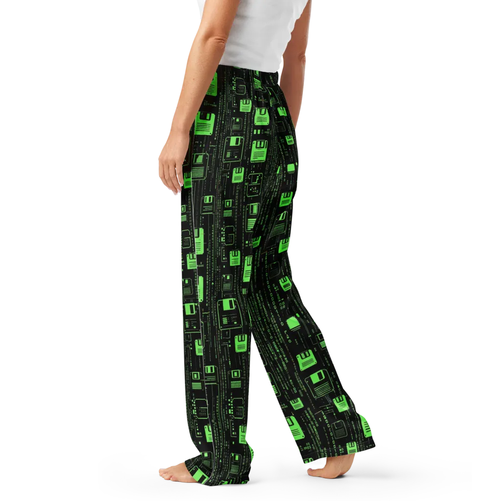 Neon Archive on Women's Pajama Pants — Left