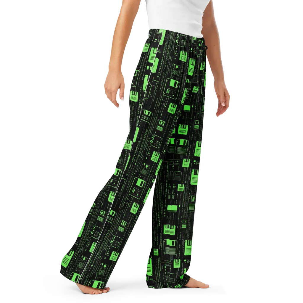 Neon Archive on Women's Pajama Pants — Right Front