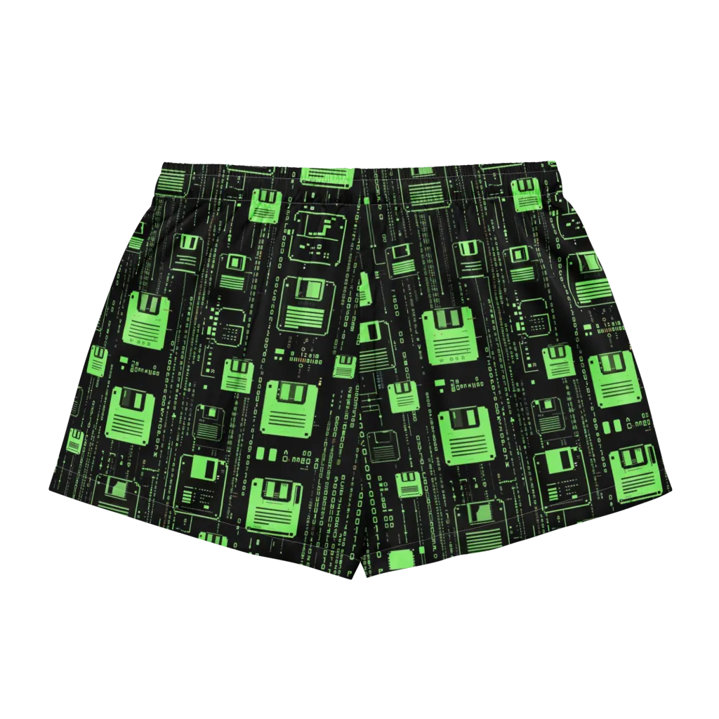 Neon Archive on Women's Pajama Shorts — Back