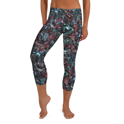 Circuit Catacomb on a Capri Leggings