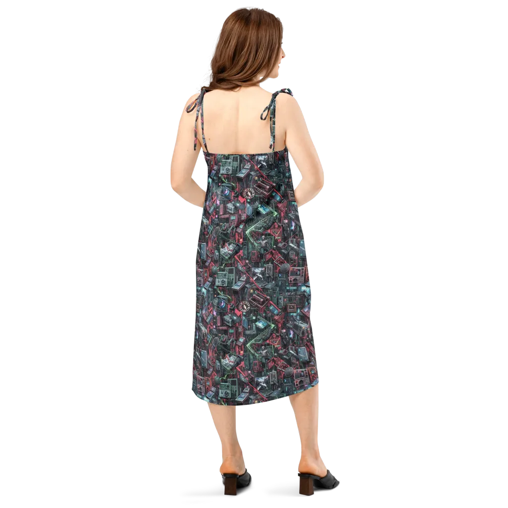 Circuit Catacomb on Slip Dress — Back