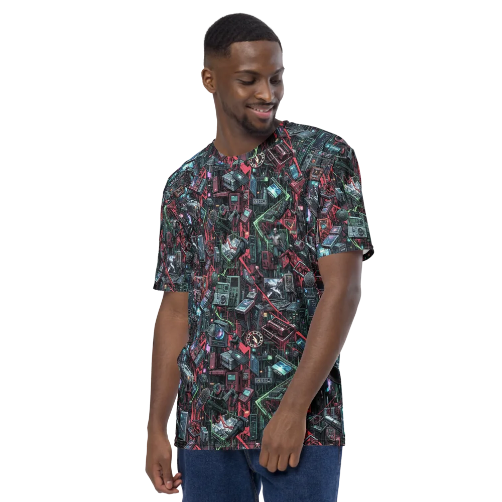 Circuit Catacomb on Men's Crew Neck T-Shirt — Left