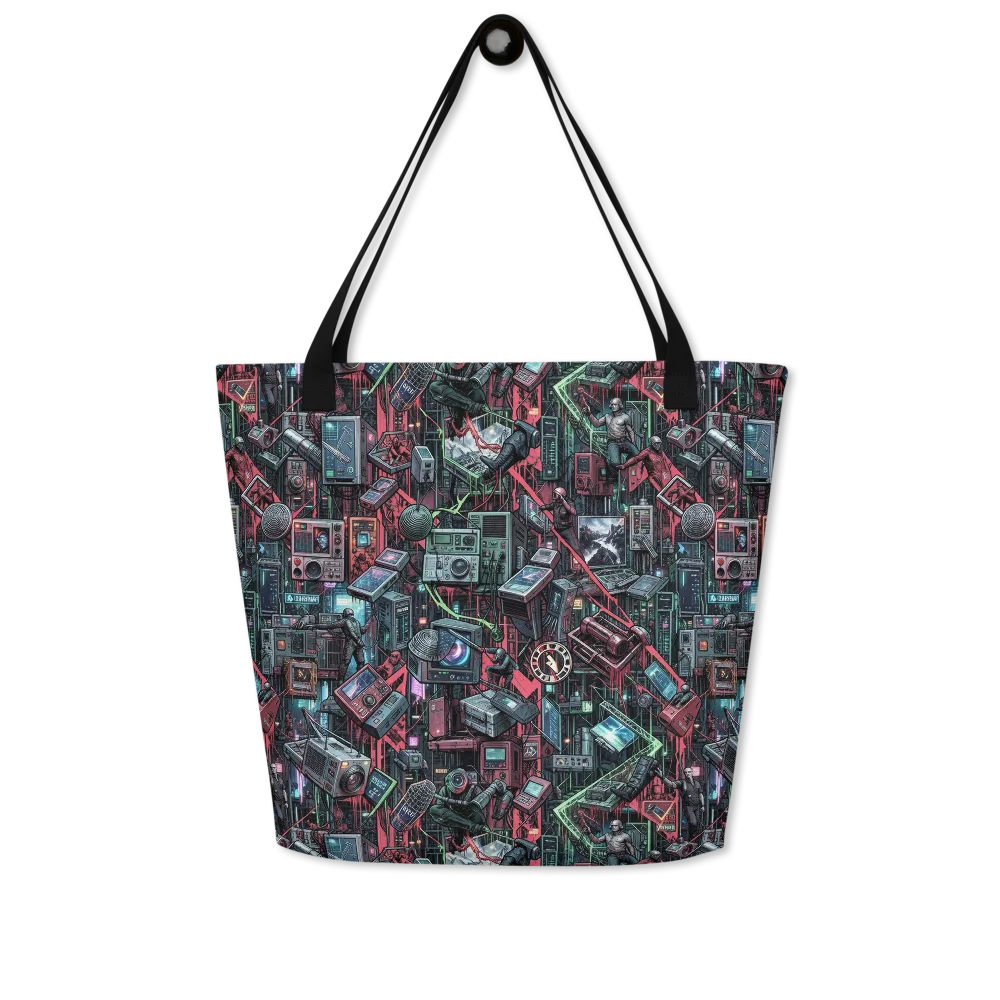 Circuit Catacomb on Large Tote Bag W/ Pocket — Front
