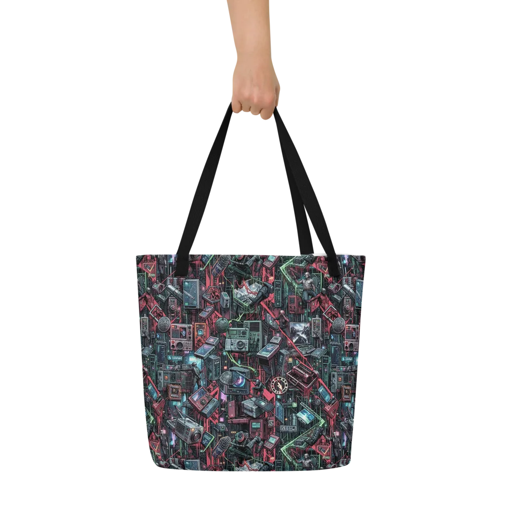 Circuit Catacomb on Large Tote Bag W/ Pocket — Front
