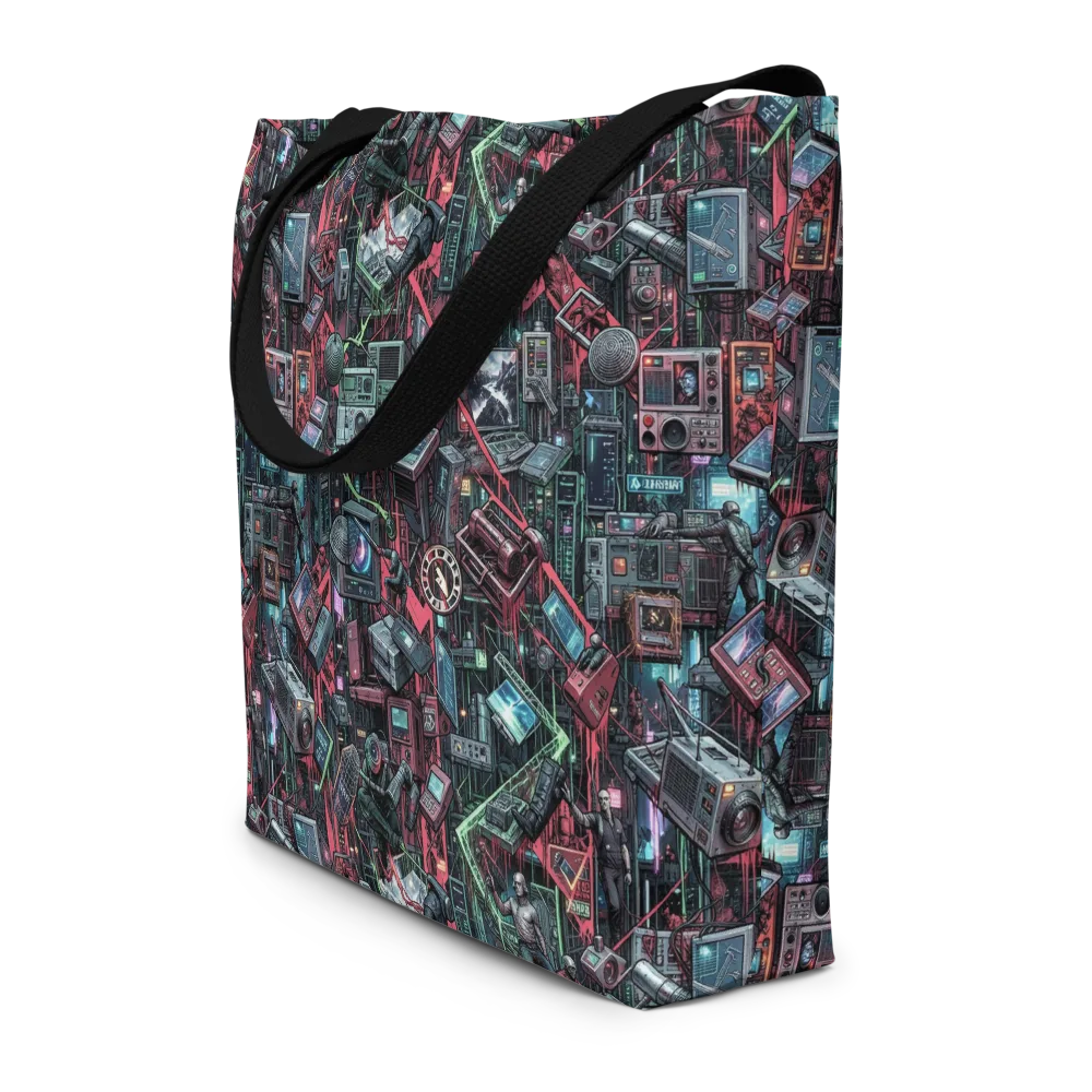 Circuit Catacomb on Large Tote Bag W/ Pocket — Front