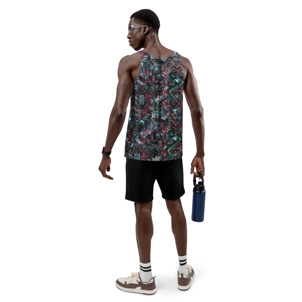 Circuit Catacomb on Men's Tank Top — Back