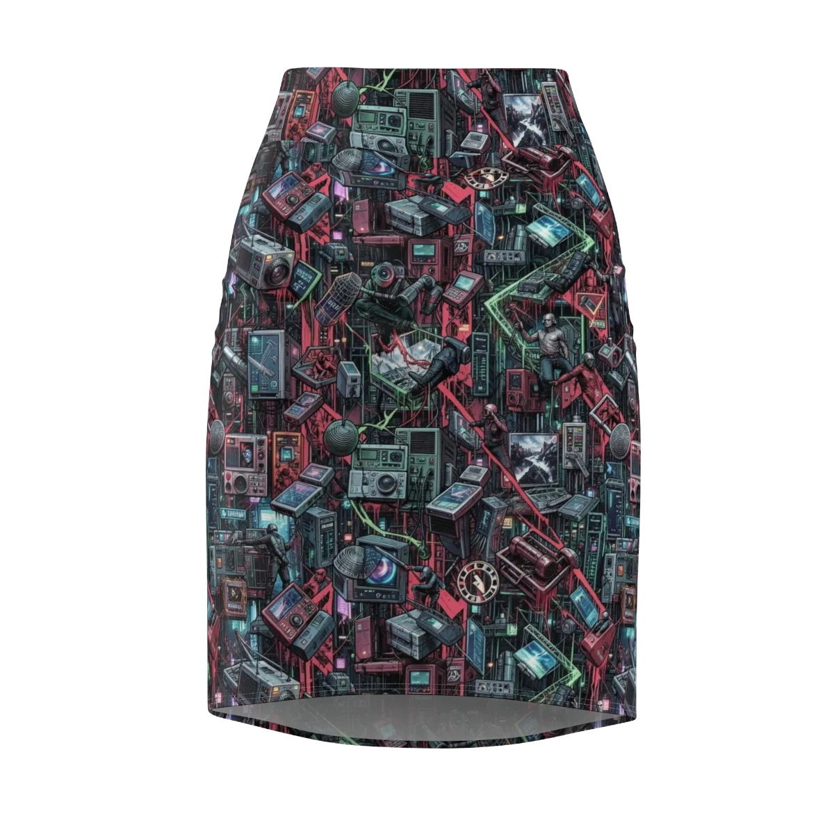 Circuit Catacomb on Pencil Skirt — Front