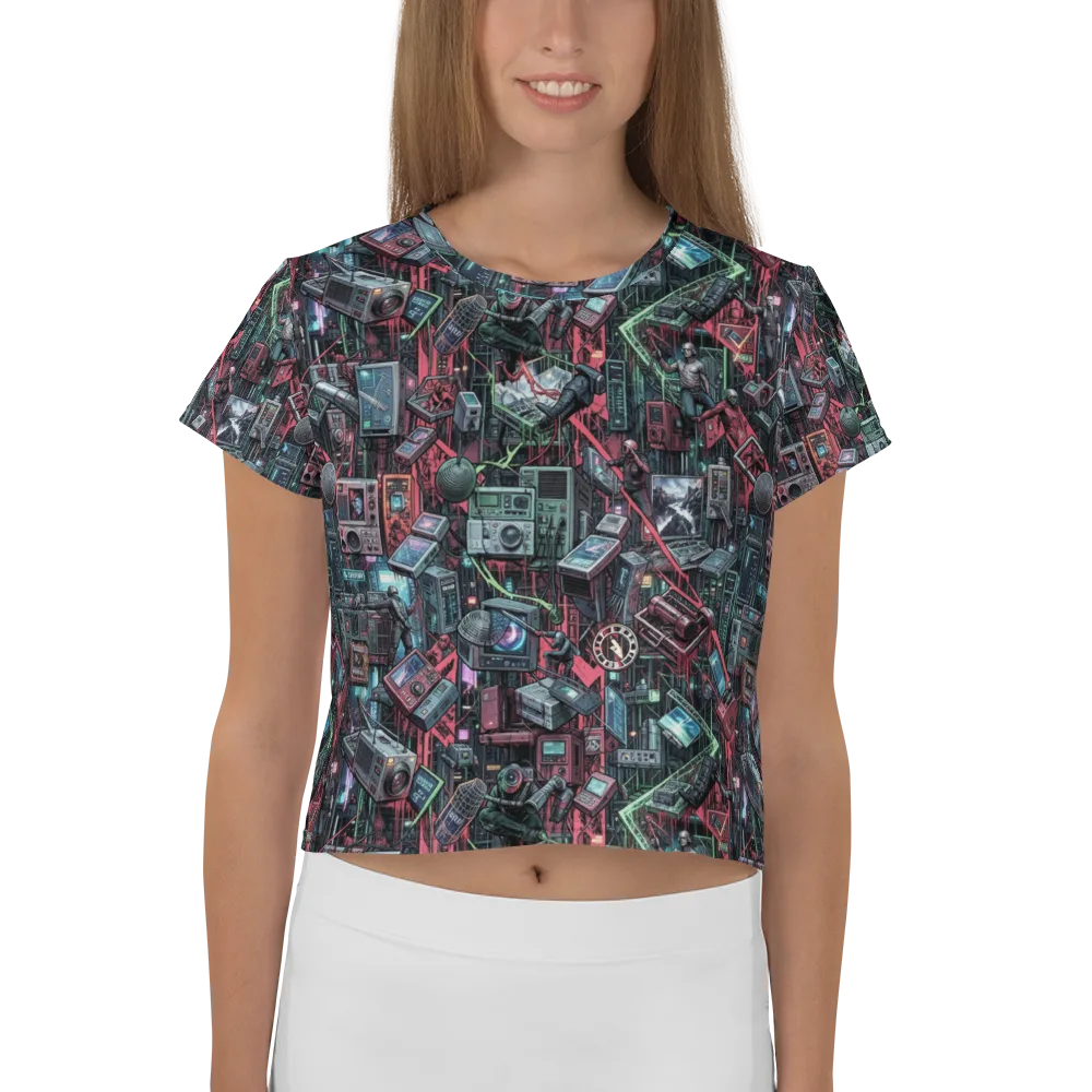 Circuit Catacomb on Crop Tee — Front