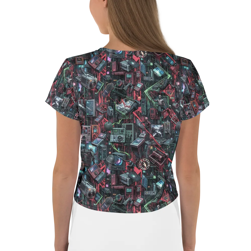 Circuit Catacomb on Crop Tee — Back