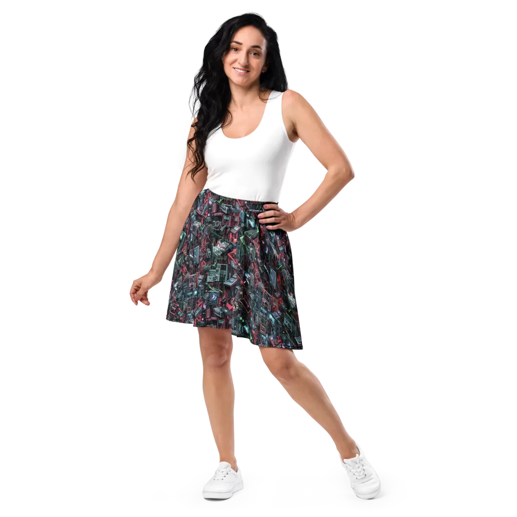 Circuit Catacomb on Skater Skirt — Front