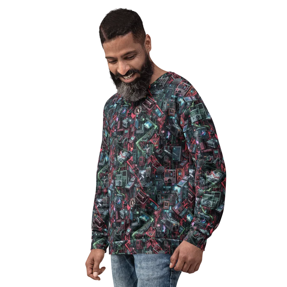 Circuit Catacomb on Sweatshirt — Left Front