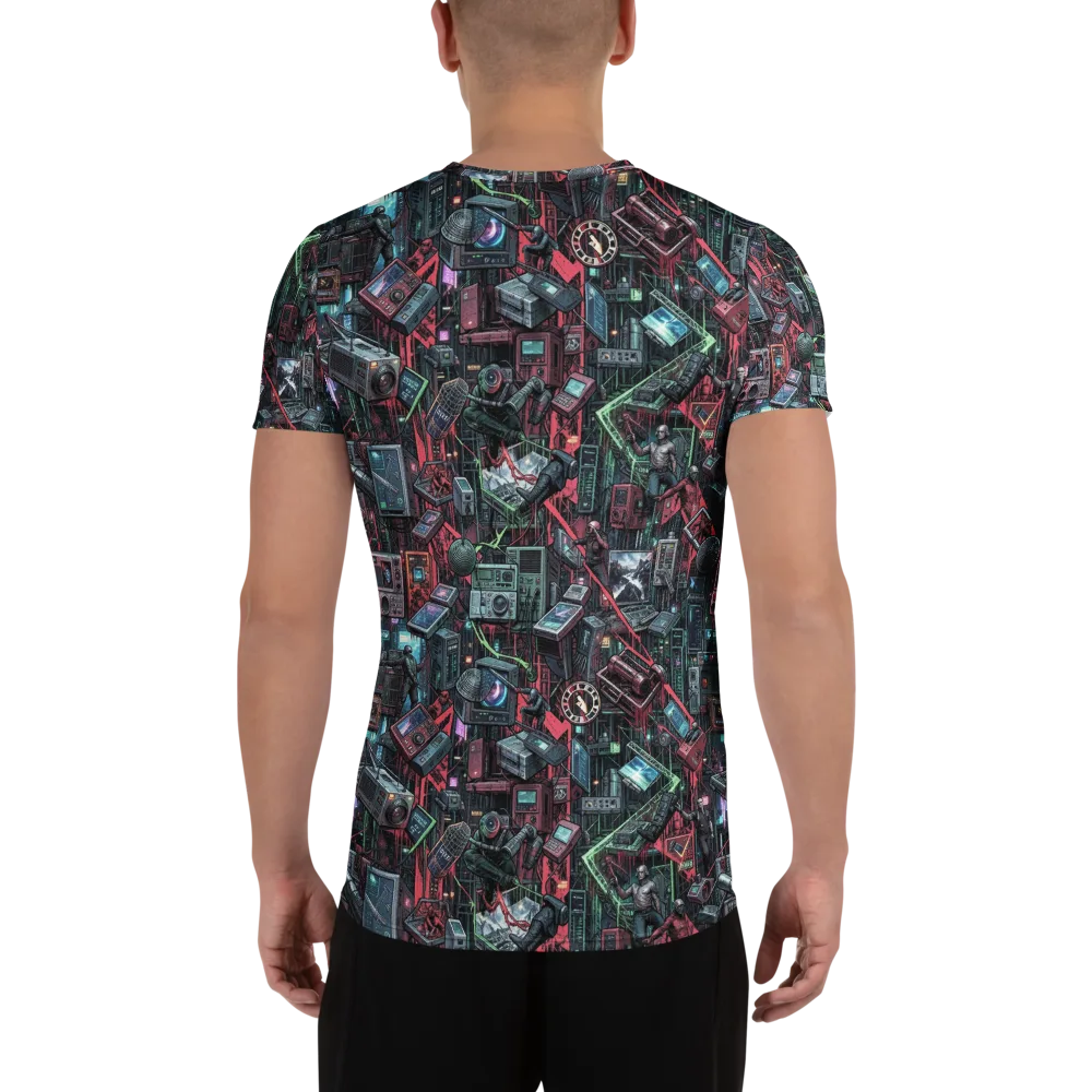 Circuit Catacomb on Men's Athletic T-Shirt — Back