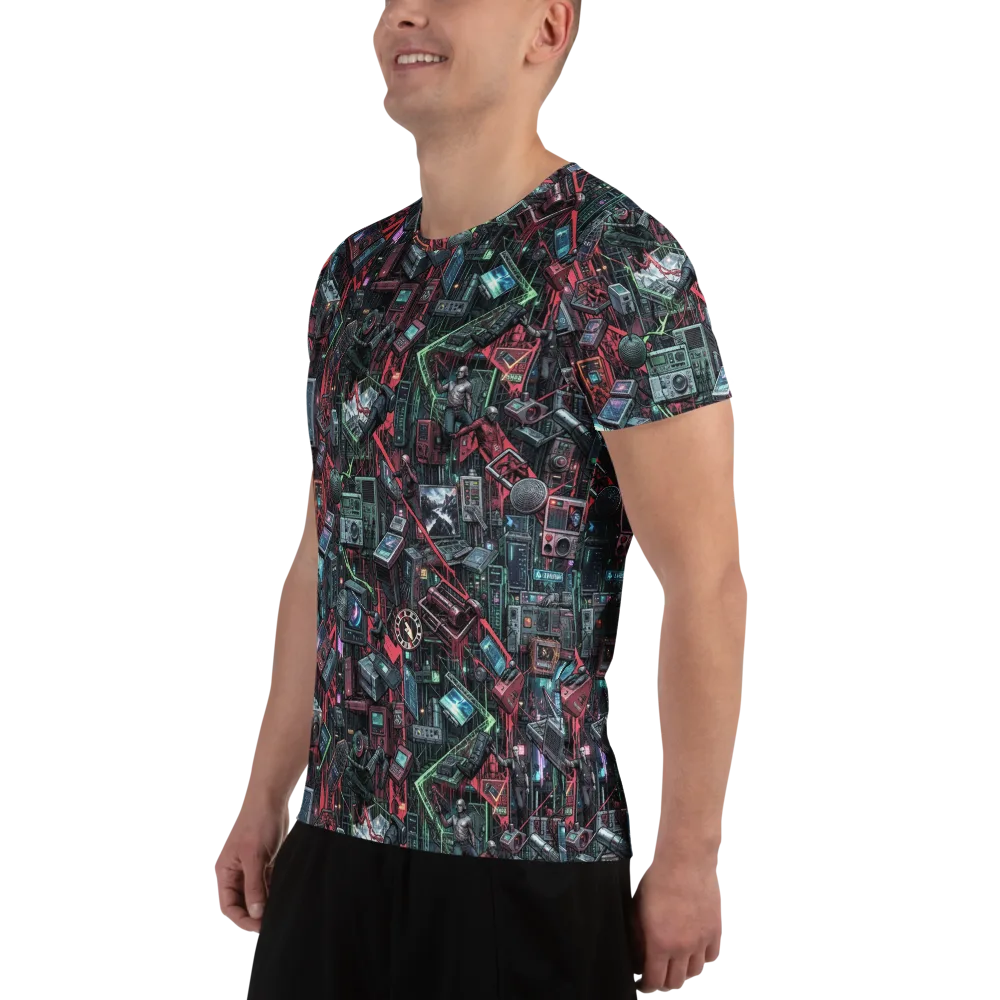 Circuit Catacomb on Men's Athletic T-Shirt — Left