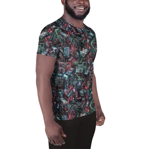 Circuit Catacomb on a Men's Athletic T-Shirt