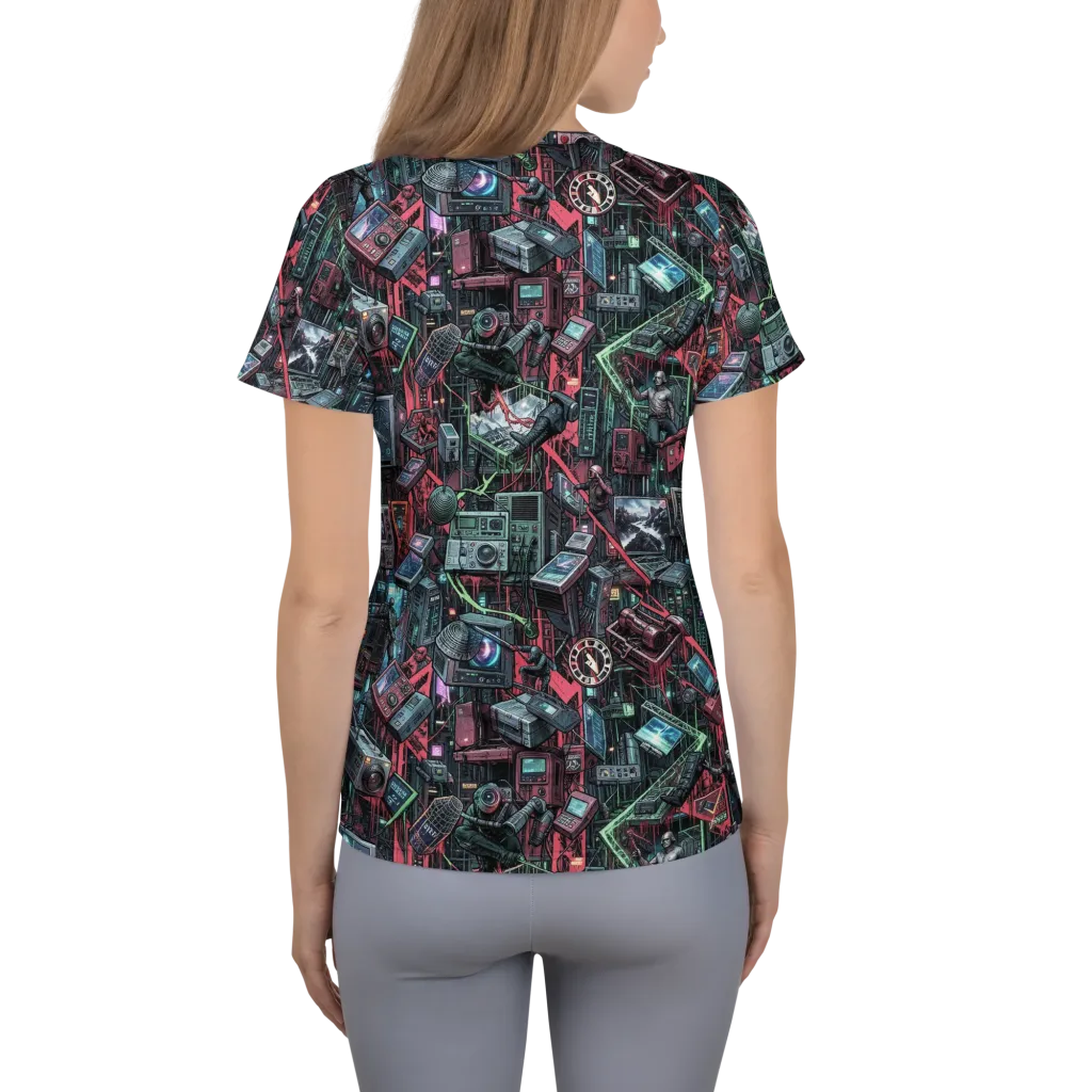 Circuit Catacomb on Women's Athletic T-Shirt — Back