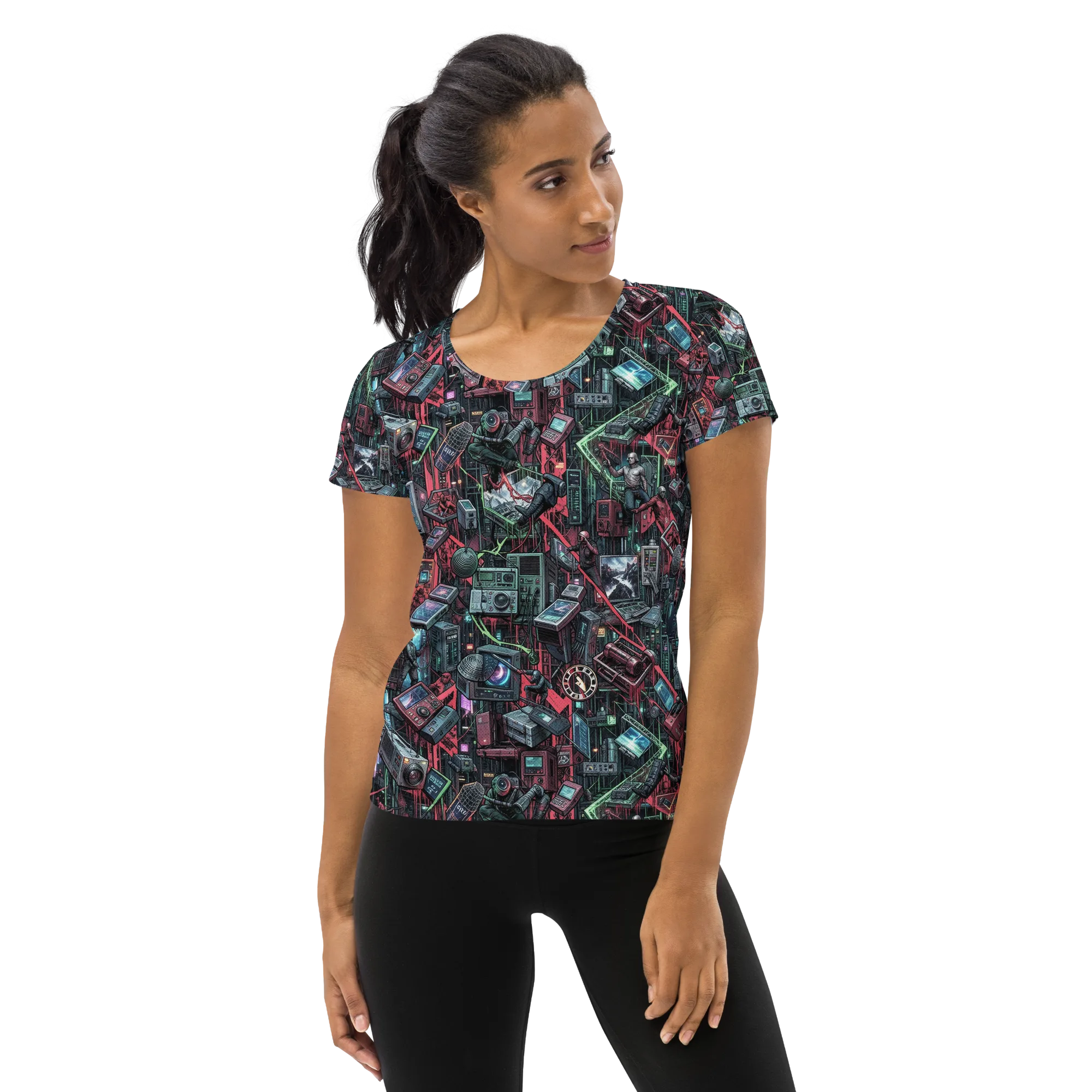 Circuit Catacomb on Women's Athletic T-Shirt — Front