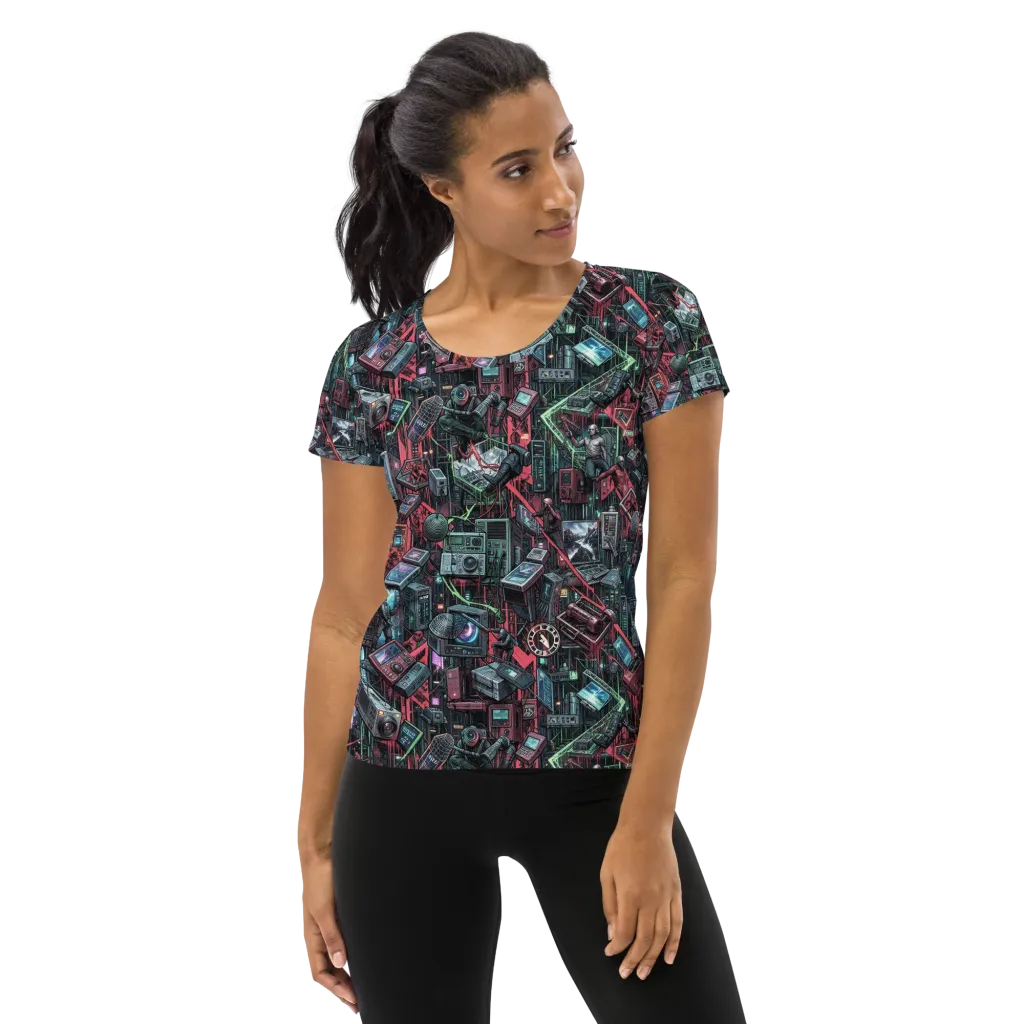Circuit Catacomb on Women's Athletic T-Shirt — Front