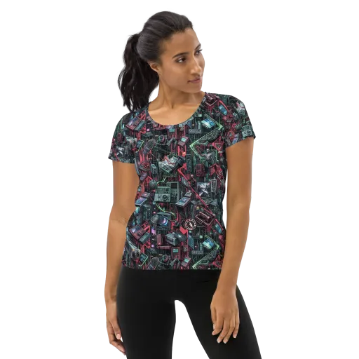 Circuit Catacomb on a Women's Athletic T-Shirt