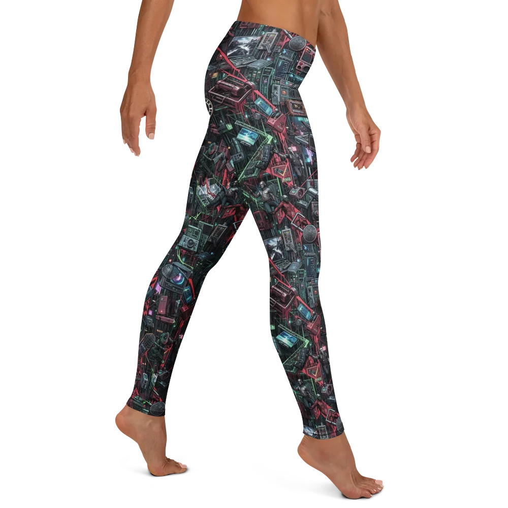 Circuit Catacomb on Leggings — Right
