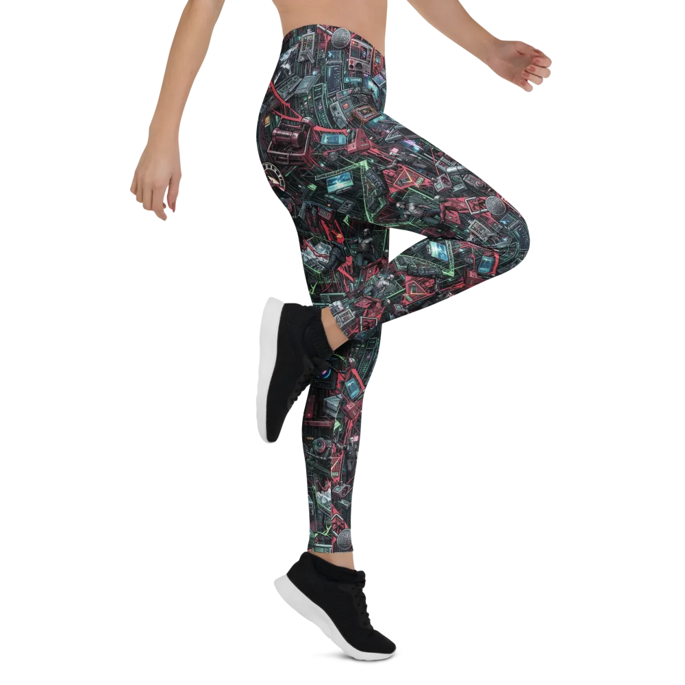 Circuit Catacomb on Leggings — Right
