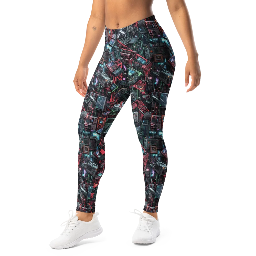 Circuit Catacomb on Leggings — Left Front