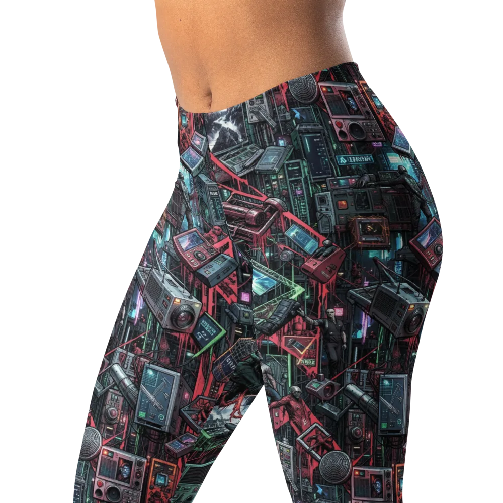 Circuit Catacomb on Leggings — Left Front