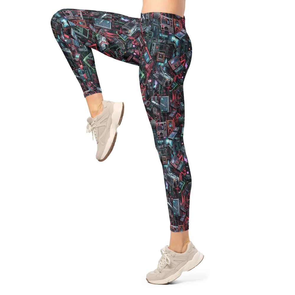 Circuit Catacomb on Leggings — Left