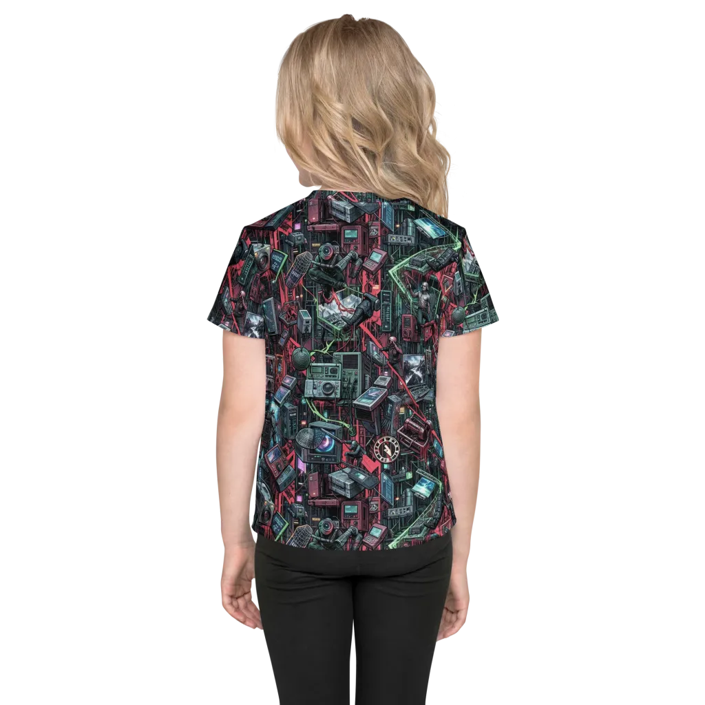 Circuit Catacomb on Kids Crew Neck T-Shirt — Back