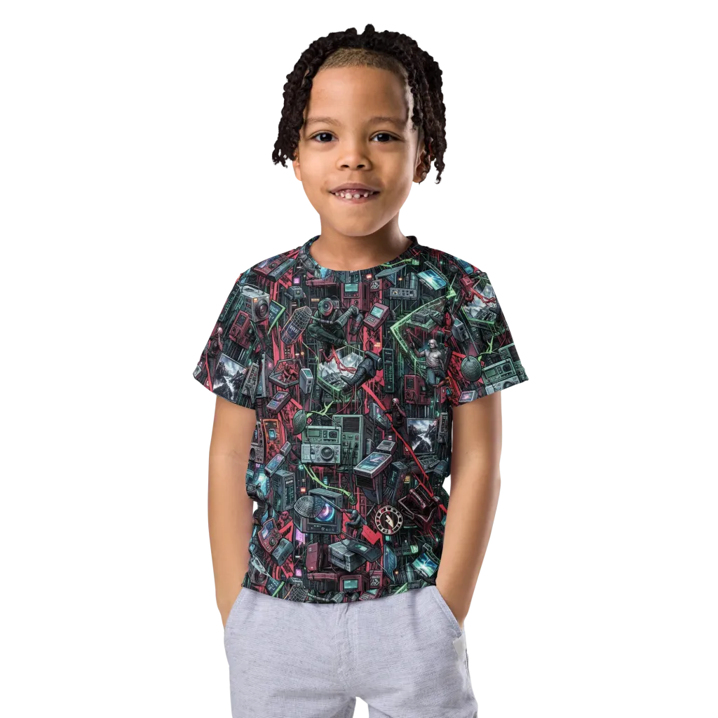 Circuit Catacomb on Kids Crew Neck T-Shirt — Front