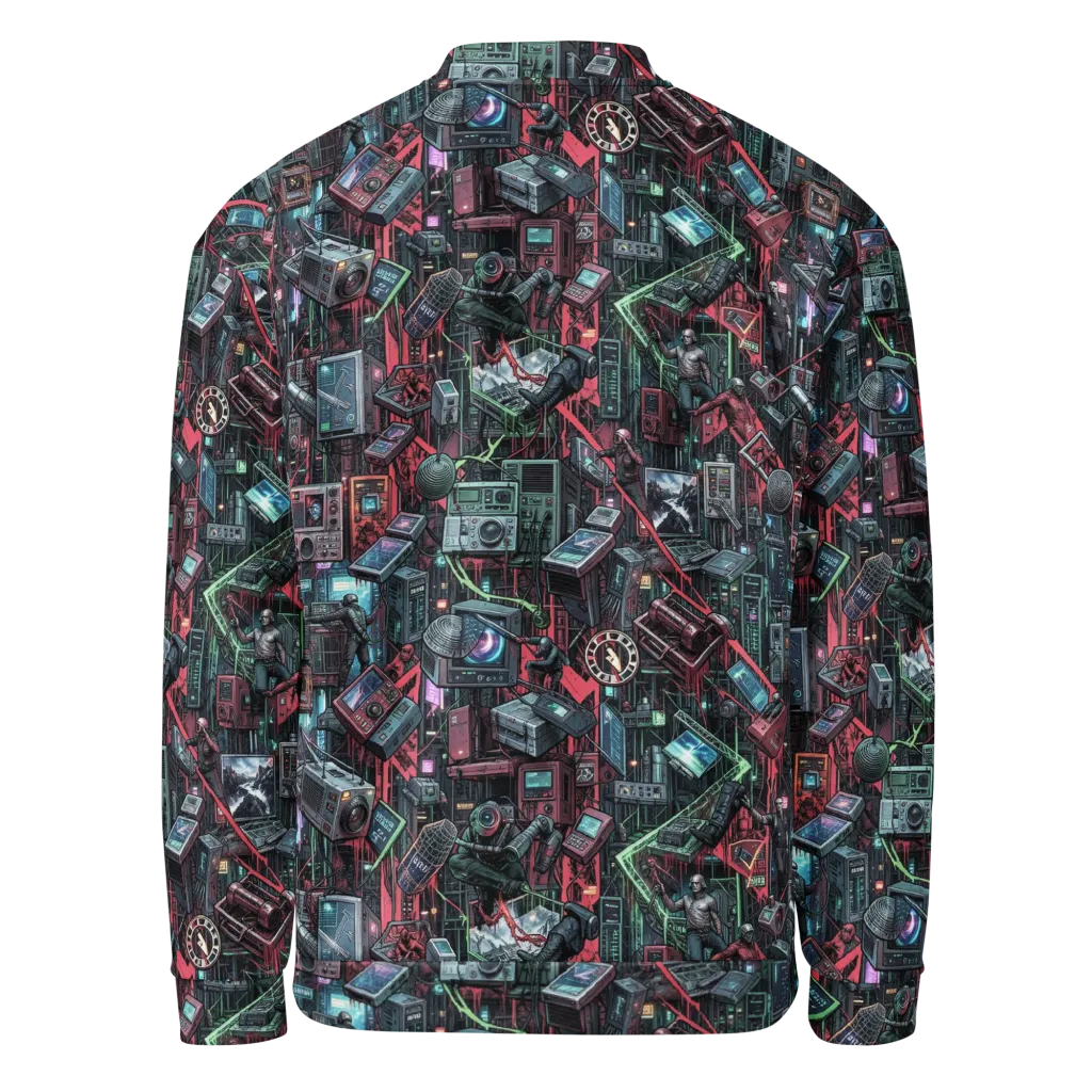 Circuit Catacomb on Bomber Jacket — Back