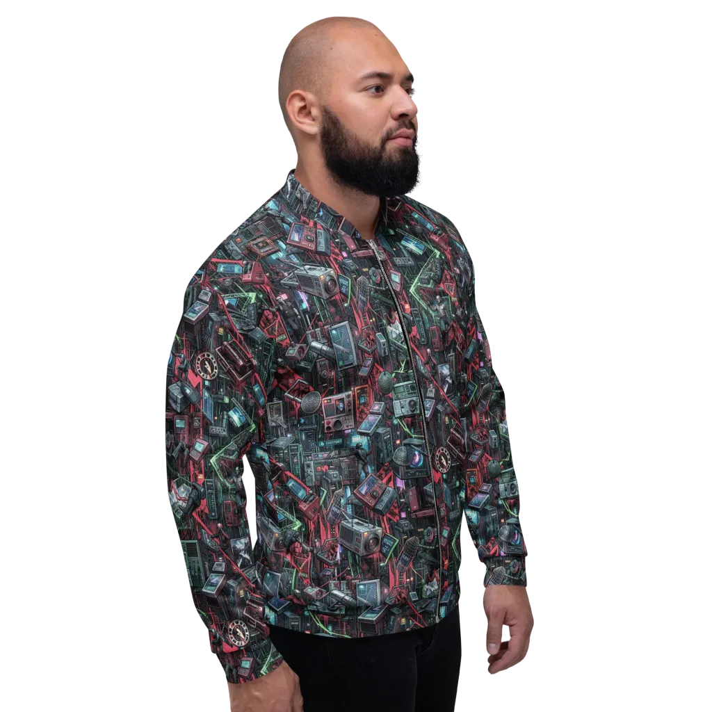 Circuit Catacomb on Bomber Jacket — Right