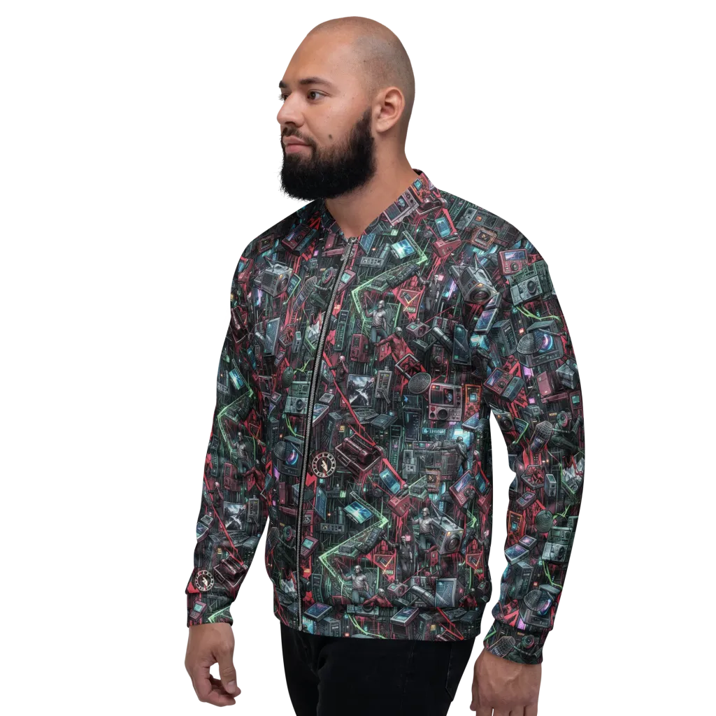 Circuit Catacomb on Bomber Jacket — Left