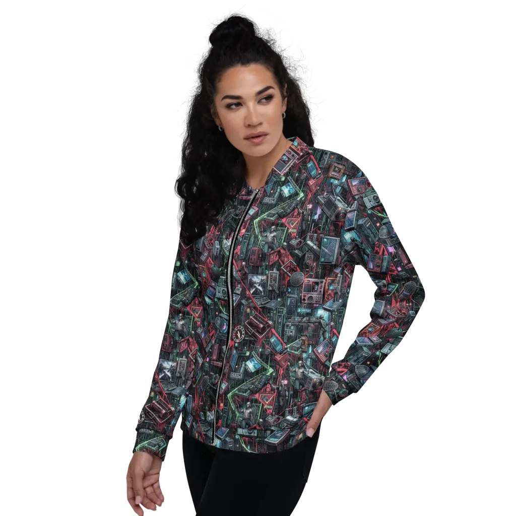 Circuit Catacomb on Bomber Jacket — Left