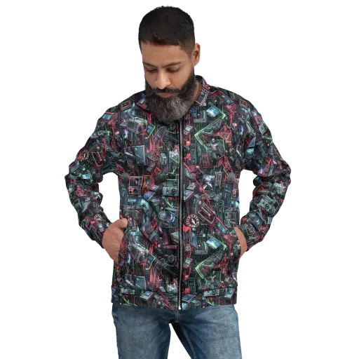 Circuit Catacomb on a Bomber Jacket