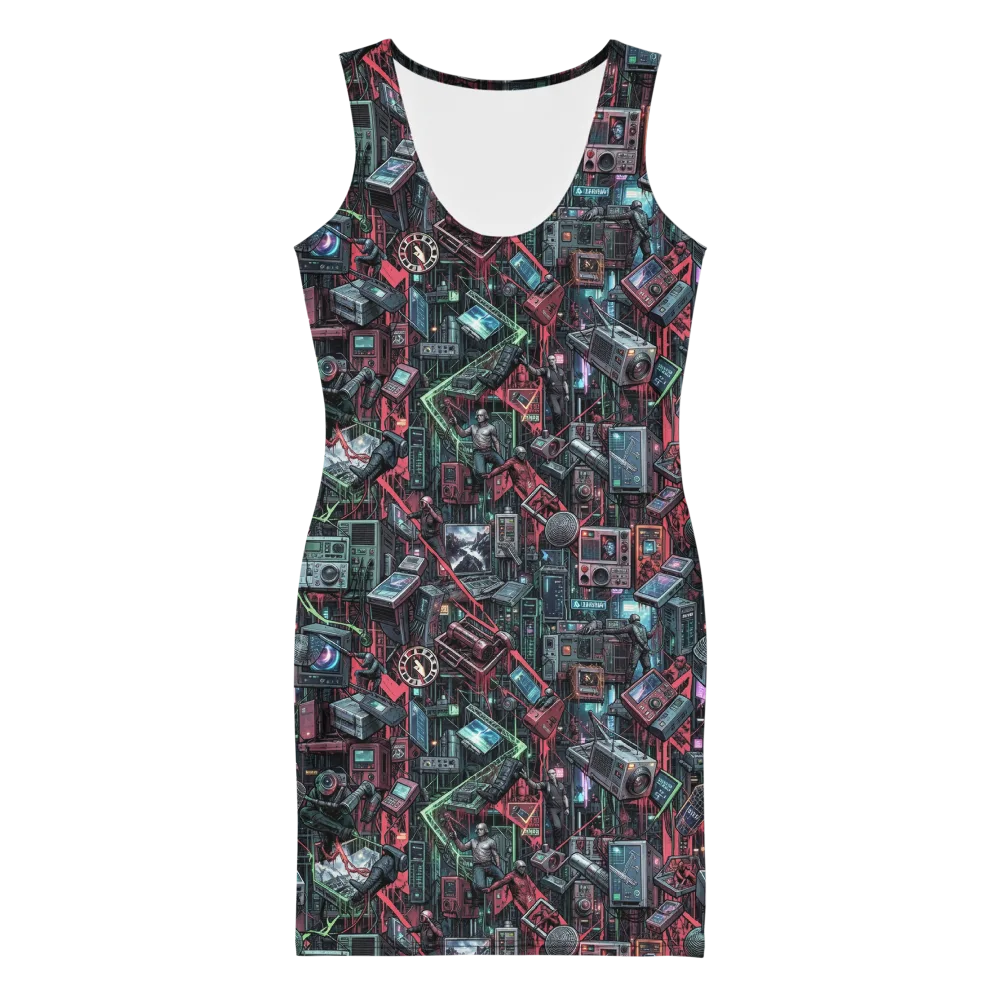 Circuit Catacomb on Bodycon Dress — Front