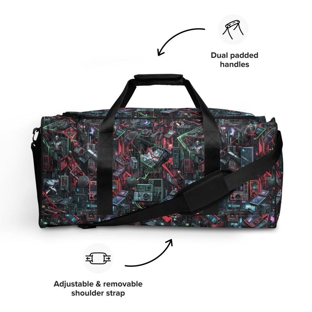 Circuit Catacomb on Duffle Bag — Front