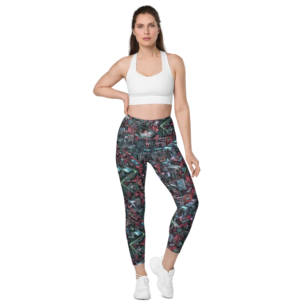 Circuit Catacomb on Leggings with Pockets — Front