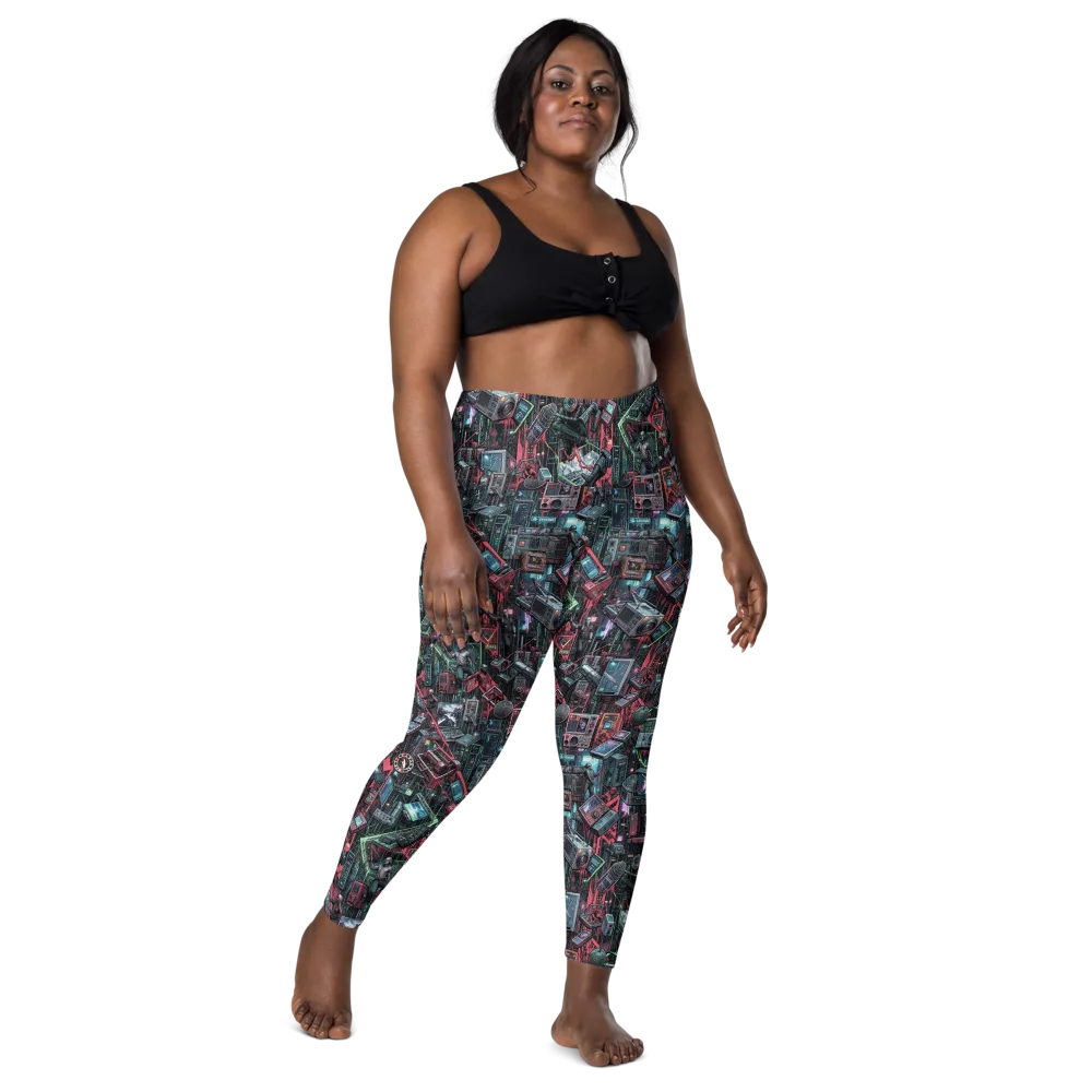 Circuit Catacomb on Leggings with Pockets — Front