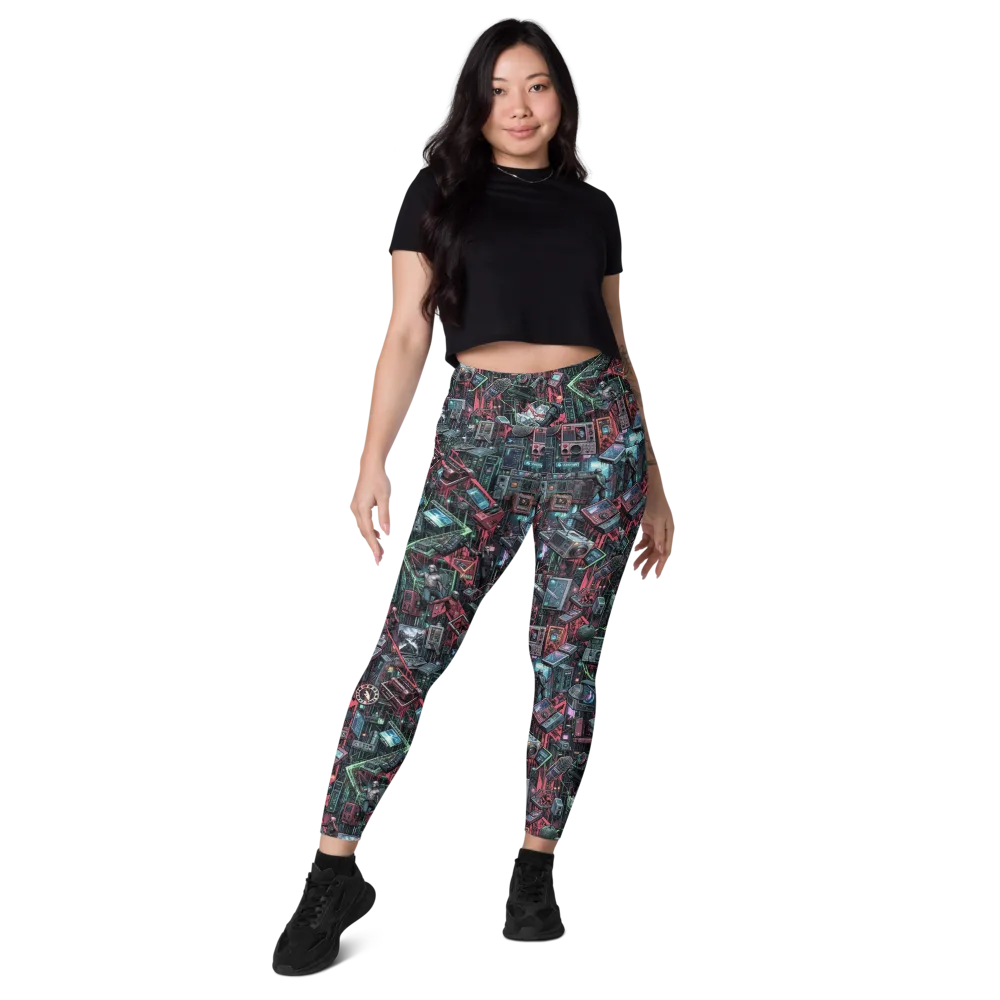 Circuit Catacomb on Leggings with Pockets — Front