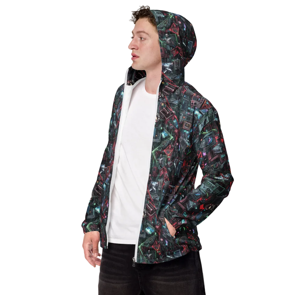 Circuit Catacomb on Men's Windbreaker — Left Front
