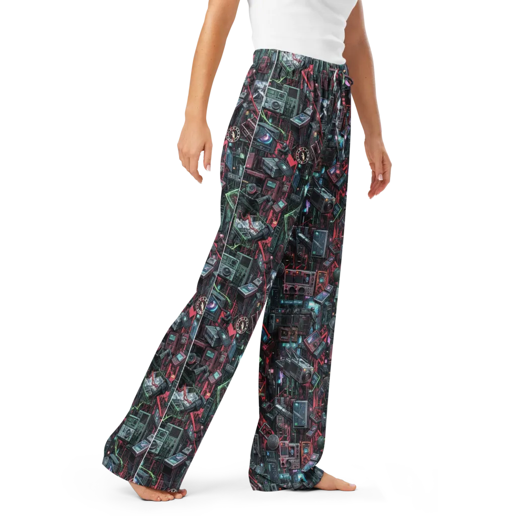 Circuit Catacomb on Women's Pajama Pants — Right Front