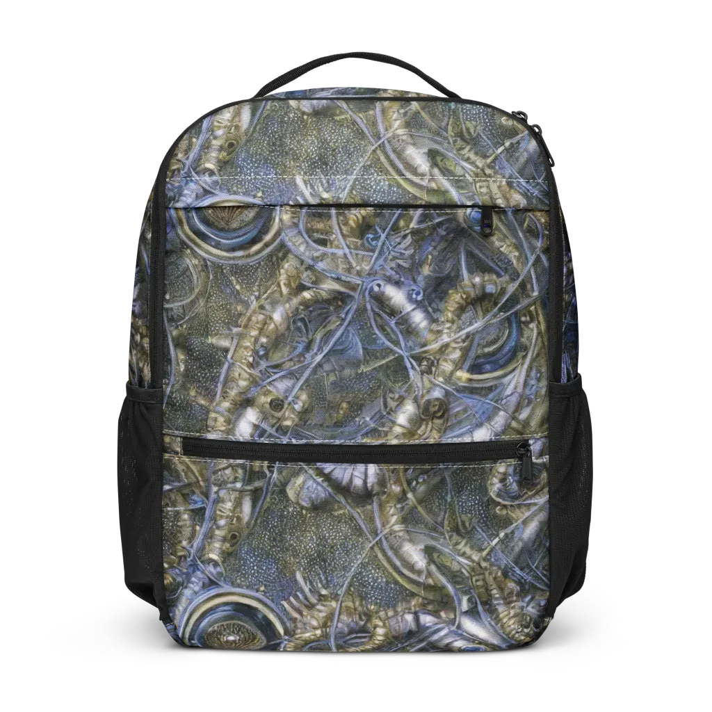 Chrome Shrimp on Utility Backpack — Front
