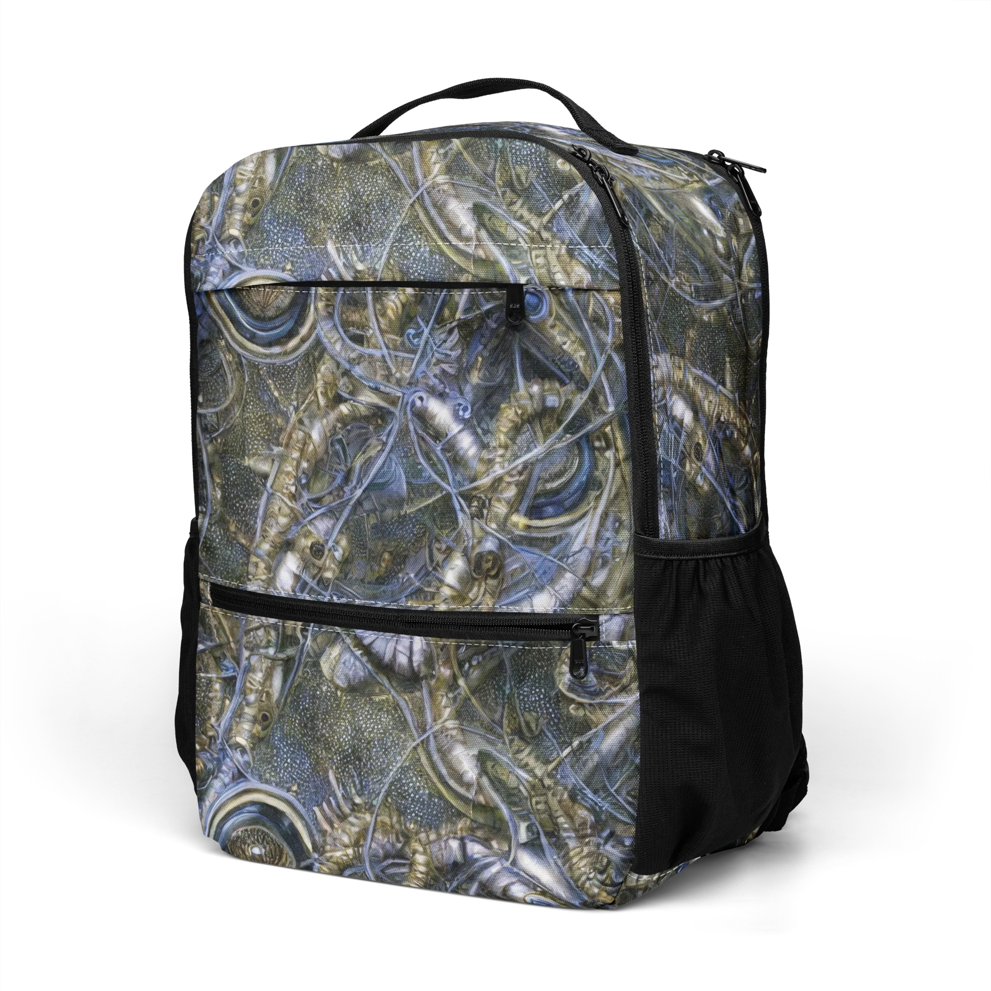 Chrome Shrimp on Utility Backpack — Left Front